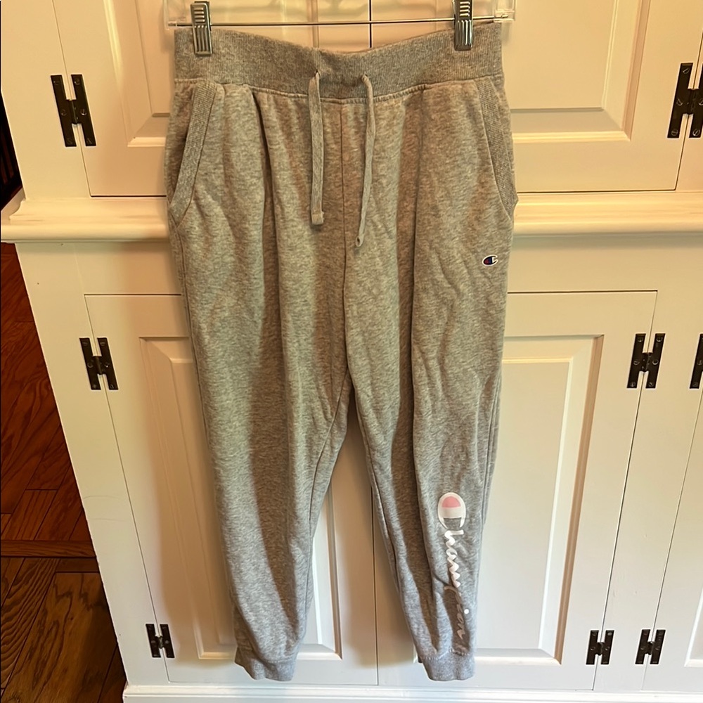 Girls Champion Gray Sweatpants